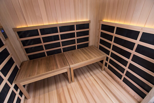 Clearlight Sanctuary Y Infrared Sauna - Inside Bench