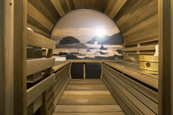 Dundalk LeisureCraft - Inside Panoramic Sauna