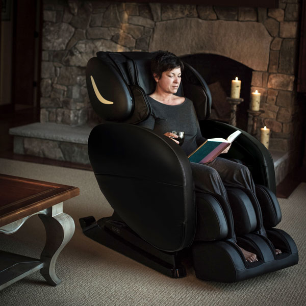 Massage Chair with Woman Reading