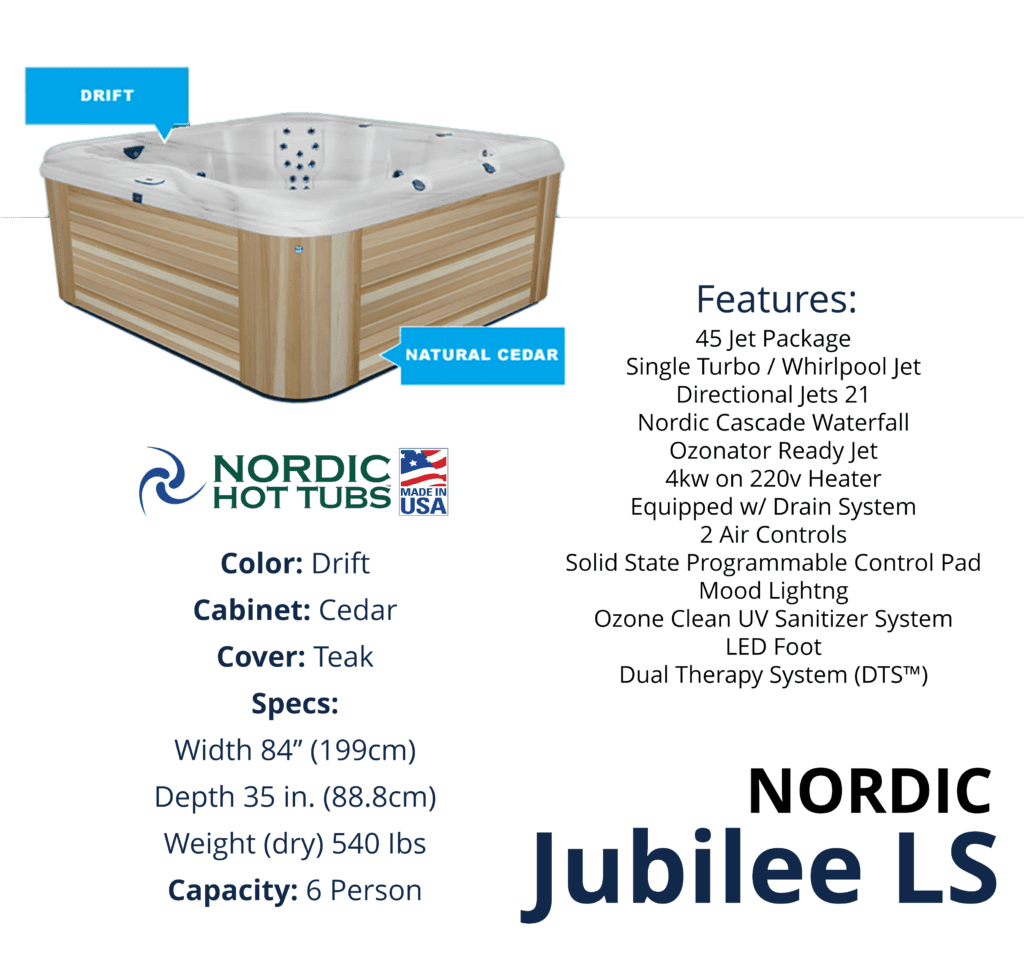 Nordic Hot Tubs - Nordic Jubilee LS Hot Tub - Available Now